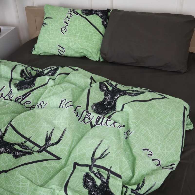 Комплект постельного белья детский MirSon Бязь 17-0515 Noble deers lime (2200003642070)
