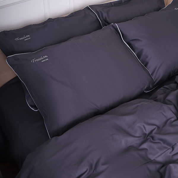 Фото - Комплект постельного белья MirSon Сатин ELIT 0240 Iron grey "Freedom" 2 x 160 x 220 см (2200008706876)