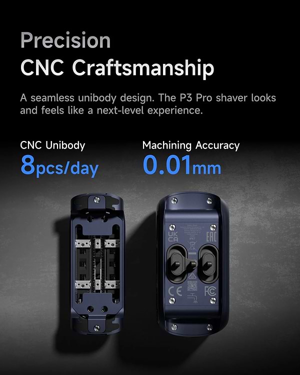 Фото - Бритва Laifen Подарунковий набір P3 Pro Dark Blue (1ER91-L-XX-BE-001)