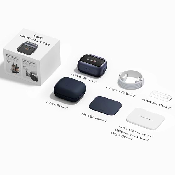 Фото - Бритва Laifen Подарунковий набір P3 Pro Dark Blue (1ER91-L-XX-BE-001)