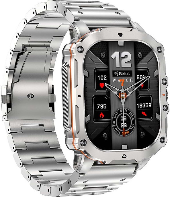 Фото - Смарт-годинник Gelius Tactical Heavy (GP-SW016) Silver Titan (101910)