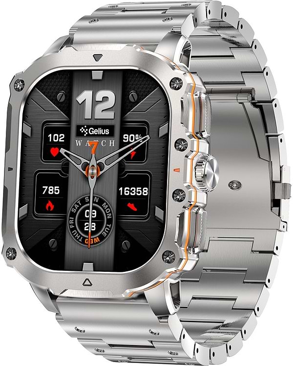 Фото - Смарт-годинник Gelius Tactical Heavy (GP-SW016) Silver Titan (101910)