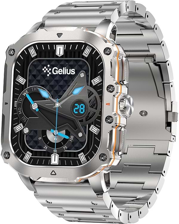 Фото - Смарт-годинник Gelius Tactical Heavy (GP-SW016) Silver Titan (101910)