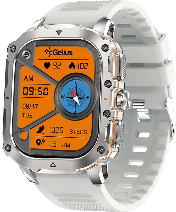 Фото - Смарт-годинник Gelius Tactical Heavy (GP-SW016) Silver Titan (101910)