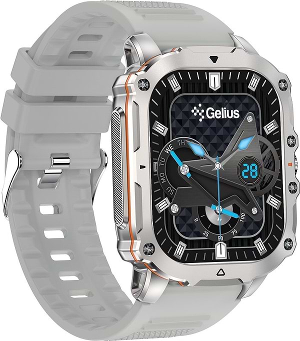 Фото - Смарт-годинник Gelius Tactical Heavy (GP-SW016) Silver Titan (101910)