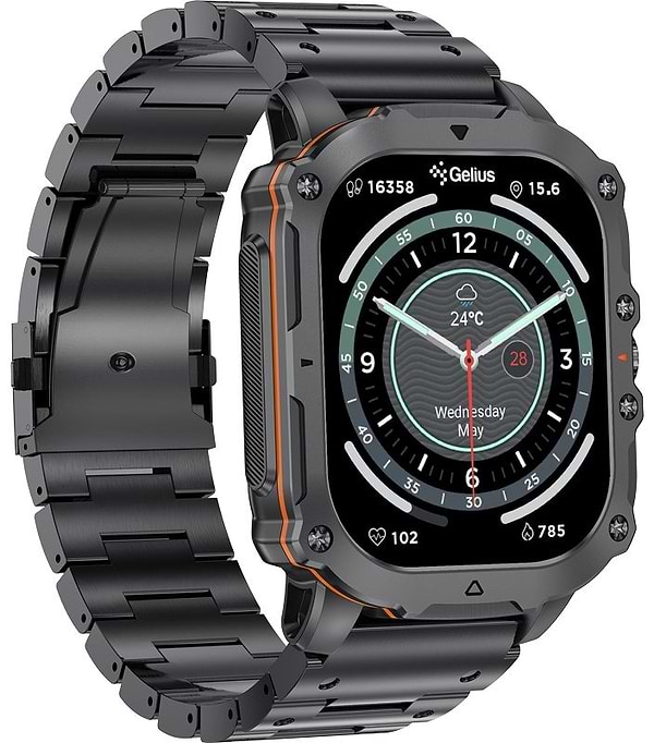 Фото - Смарт-годинник Gelius Tactical Heavy (GP-SW016) Black Chrome (101909)