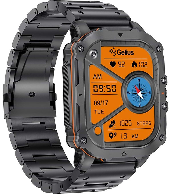 Фото - Смарт-годинник Gelius Tactical Heavy (GP-SW016) Black Chrome (101909)