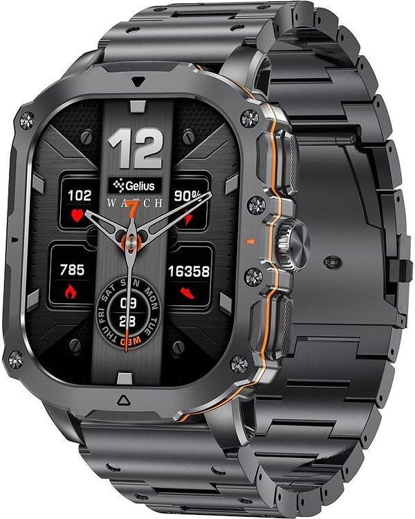 Фото - Смарт-годинник Gelius Tactical Heavy (GP-SW016) Black Chrome (101909)