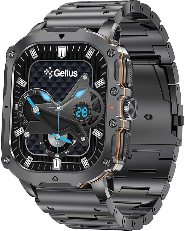 Фото - Смарт-годинник Gelius Tactical Heavy (GP-SW016) Black Chrome (101909)