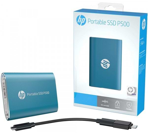 Фото - SSD-накопитель внешний HP USB 3.2 Gen1 Type-C 1Tb P500, TLC, Blue Retail (1F5P6AA)