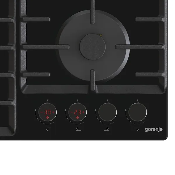 Фото - Уцінка - Варильна поверхня газова Gorenje GKTW642SYB Black