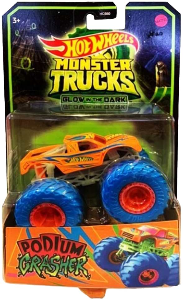 Базовая машинка Hot Wheels Машинка-внедорожник 1:64 серии "Светящиеся в темноте" "Monster Trucks" (в ас.) (HCB50) - Фото 1