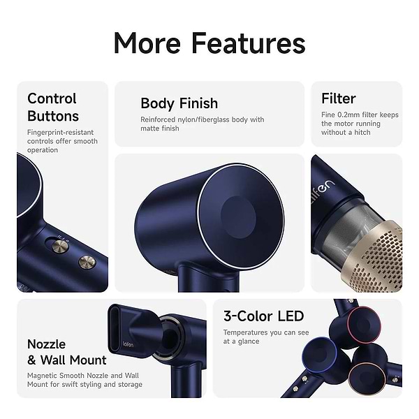 Фото - Фен Laifen Подарочный набор Swift Premium Golden Blue (1HD50-G-EU-PP-004)