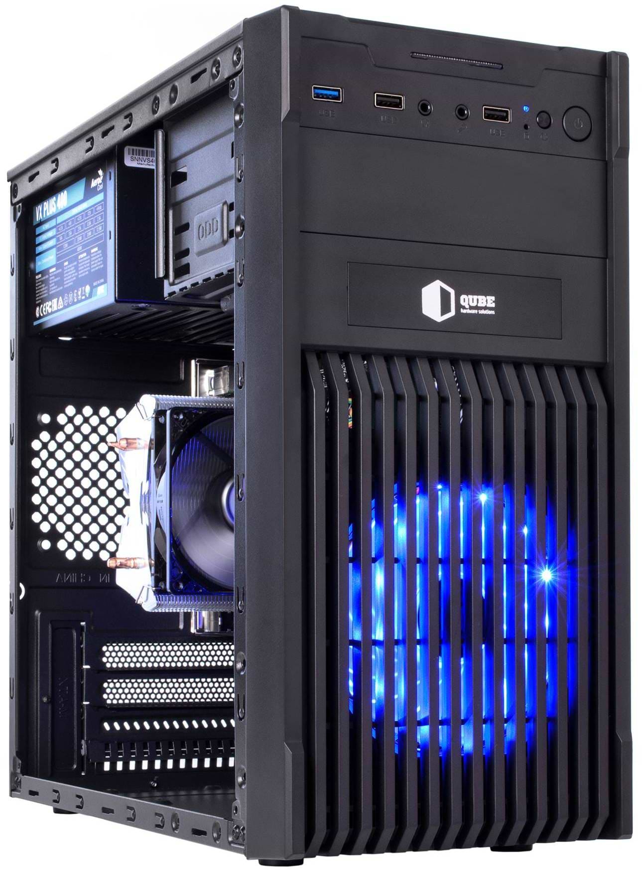 Системный блок QUBE QB Ryzen 5 3600  RX 550 4GB 164 (Ryzen53600RX 5504GB82) - Фото 1