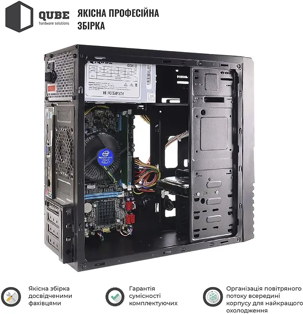 Фото - Системний блок QUBE QB Athlon 3000G 841Win (Athlon3000G841Win)