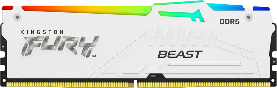 Память DDR Kingston 32GB DDR5 CL30 DIMM FURY Beast White RGB EXPO (KF560C30BWEA-32)