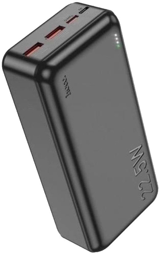 Батарея мобільна HOCO J101B Astute 22.5W 30000 mAh Black - Фото 1