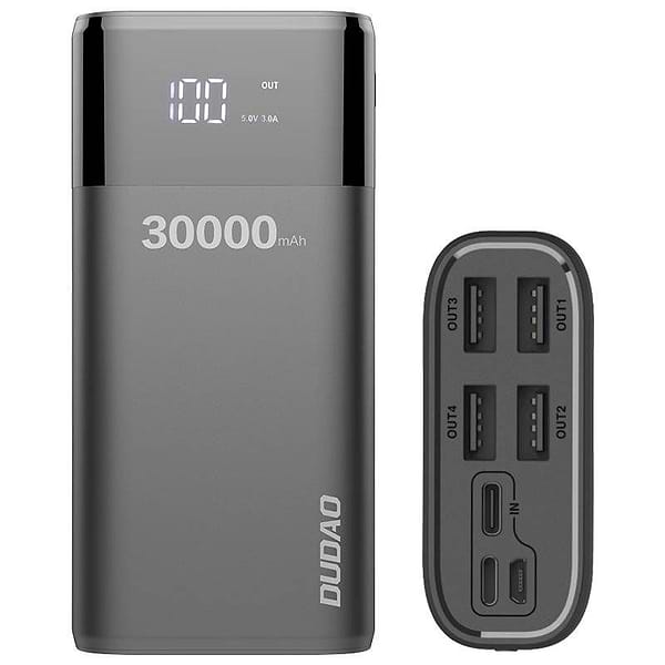 Фото - Батарея мобильная Dudao K8 Max 30.000mAh Black (55660)