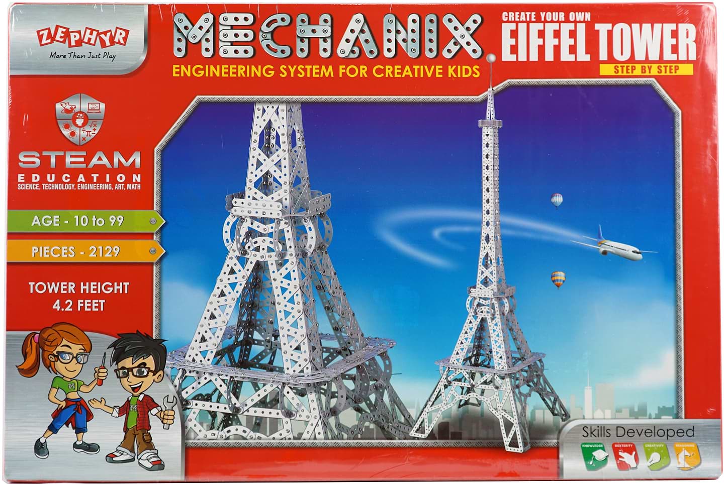 Металевий конструктор ZEPHYR "MECHANIX" Ейфелова Вежа (2129 елм.) (1015)