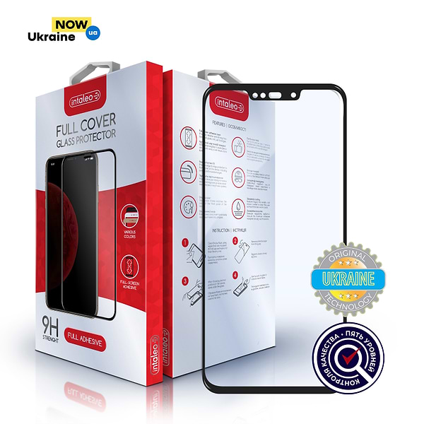 Фото - Захисне скло для смартфону Intaleo Full Glue for Huawei P Smart Plus 2018 Black (1283126497544)