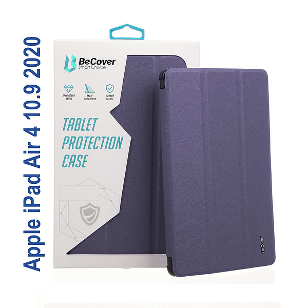 Фото - Чехол для планшета BeCover Soft Edge с креплением Apple Pencil for Apple iPad Air 4 10.9 2020/2021 Purple (706823)