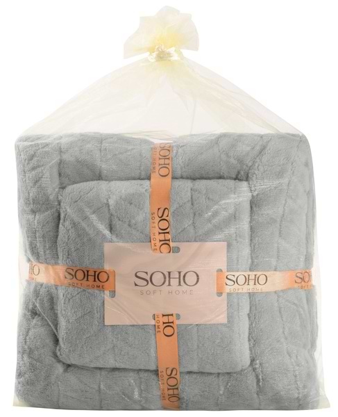 Фото - Набір рушників SOHO 35х75+70х140 см Gray