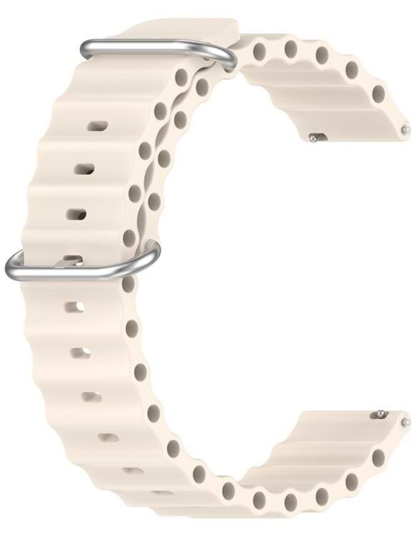 Ремінець для смарт-годинника BeCover Wave Style (22mm) for Samsung Galaxy Watch (46mm) / Watch 3 (45mm) / Gear S3 Classic / Gear S3 Frontier Beige (714198)