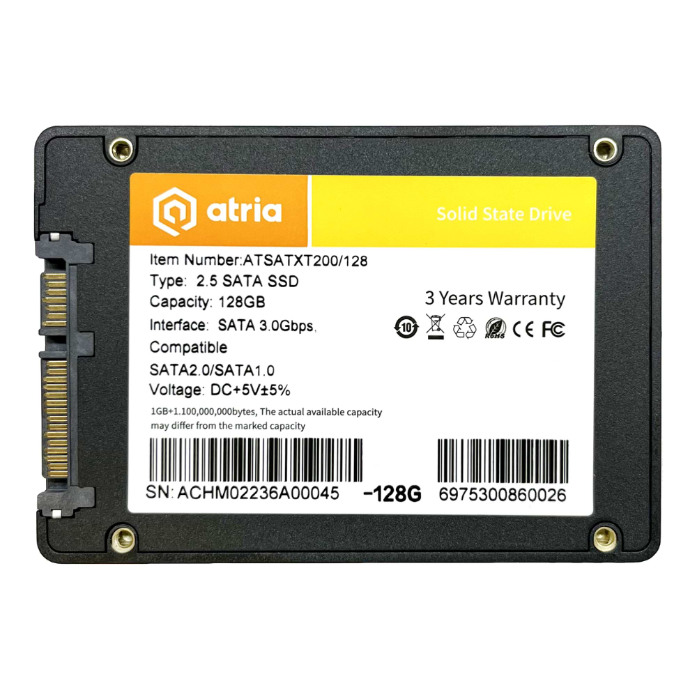 SSD-накопитель внутренний ATRIA 128GB XT200 G2 SATA 3.0 (ATSATXT200/128)