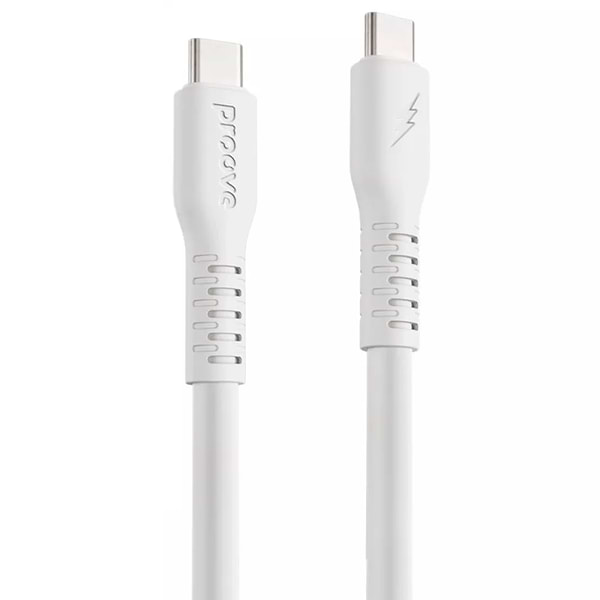 Фото - Кабель синхронизации данных Proove Eternal Type-C to Type-C 60W 1m White (CCET60002202)