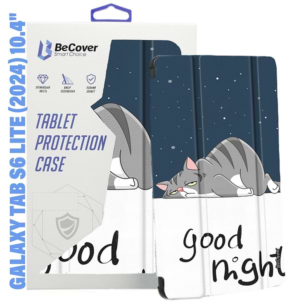 Фото - Чохол для планшета BeCover Smart Case for Samsung Galaxy Tab S6 Lite (2024) 10.4" P620/P625/P627 Good Night (710829)