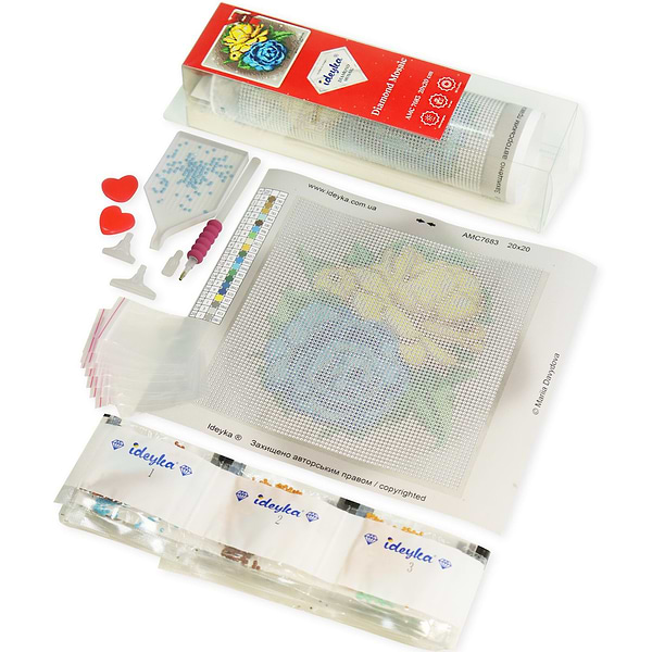 Фото - Алмазная живопись Ideyka "Вдвоем у камина" с АВ стразами 30х40 см (AMC7789)