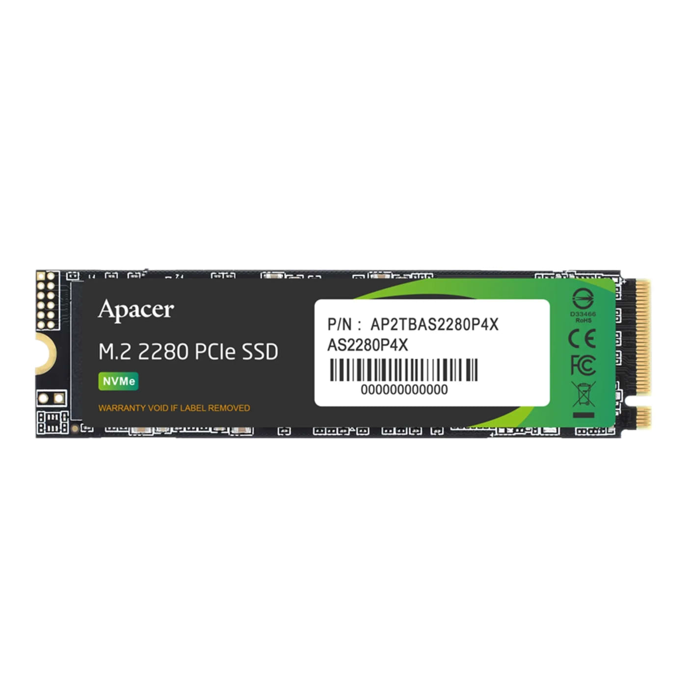 SSD-накопитель внутренний Apacer M.2 2280 256GB PCIe 3.0 x4 3D TLC (AP256GAS2280P4X-1)