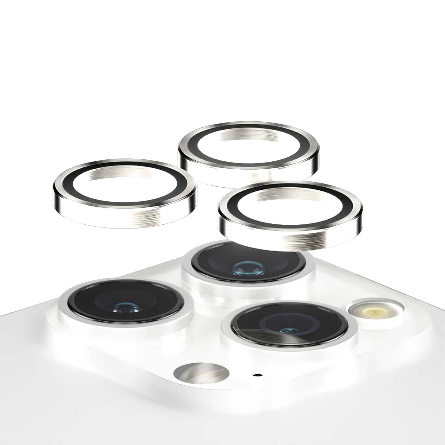 Защитное стекло для смартфона Armorstandart для камеры AR for iPhone 15 Pro / 15 Pro Max Silver Titanium (ARM76122)