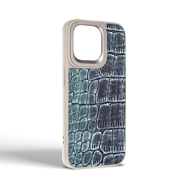 Фото - Чохол для смартфону Harder Glamorous Croco for Apple iPhone 15 Pro Max Grey Green (ARM76765)