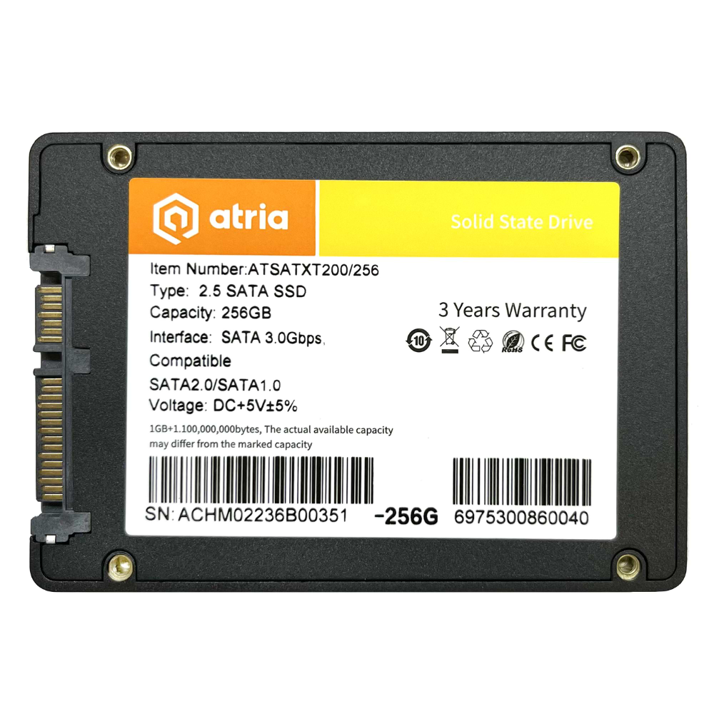 SSD-накопитель внутренний ATRIA 256GB XT200 SATA 3.0 (ATSATXT200/256)