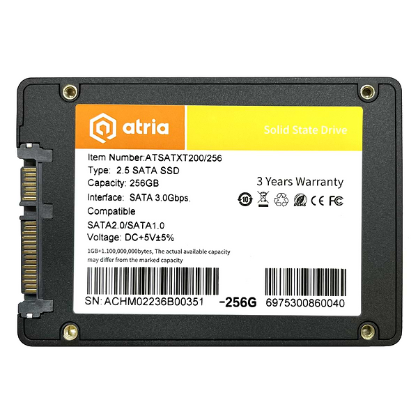 Фото - SSD-накопичувач внутрішній ATRIA 256GB XT200 SATA 3.0 (ATSATXT200/256)