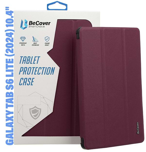 Фото - Чехол для планшета BeCover Smart Case for Samsung Galaxy Tab S6 Lite (2024) 10.4" P620/P625/P627 Red Wine (710821)