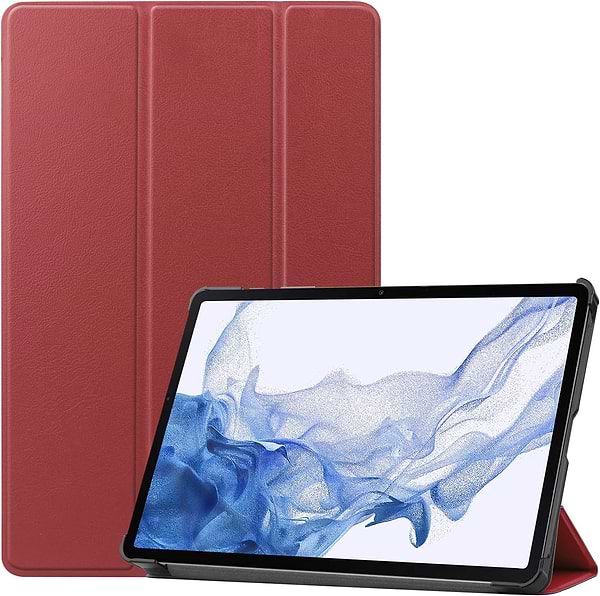 Фото - Чохол для планшета BeCover Smart Case for Samsung Galaxy Tab S9 (SM-X710/SM-X716)/S9 FE (SM-X510/SM-X516B) 11.0" Red Wine (709893)