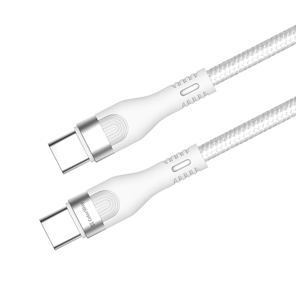 Фото - Кабель синхронизации данных Colorway Type-C - Type-C (PD Fast Charging 240W) 5А 1м белый (CW-CBPDCC065-WT)