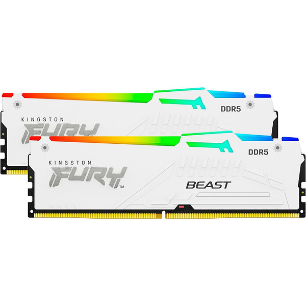 Фото - Память DDR Kingston FURY Beast 32GB 6800 DDR5 White (KF568C34BWAK2-32)