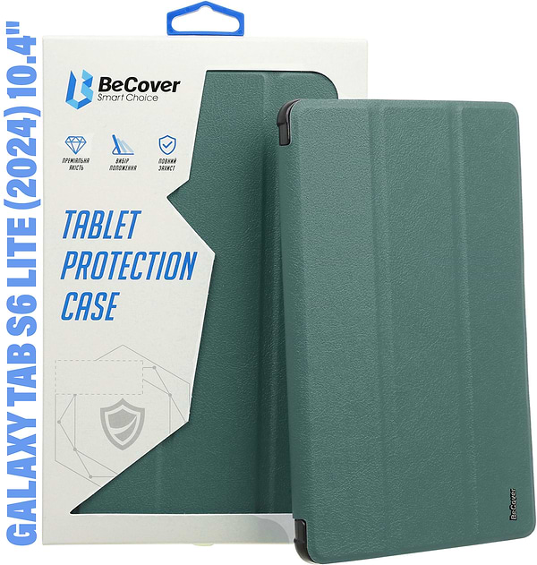 Фото - Чехол для планшета BeCover Soft Edge for Samsung Galaxy Tab S6 Lite (2024) 10.4" P620/P625/P627 Dark Green (710838)