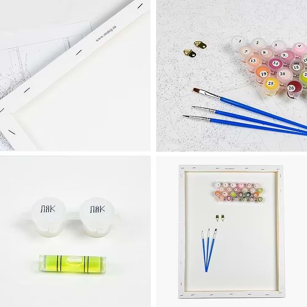 Фото - Картина за номерами Strateg Єдинорожка 30х30 см (ES107)