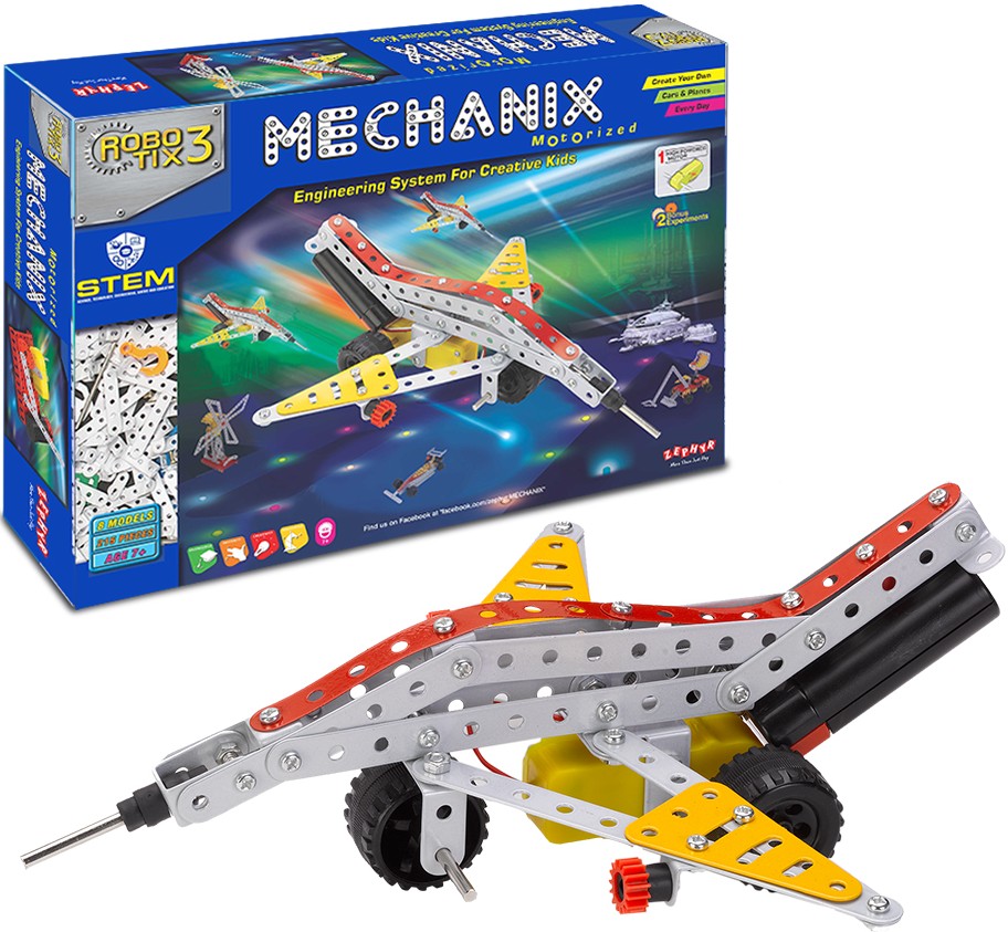 Металевий конструктор ZEPHYR "ROBOTIX" №3 (215 елм./8 моделей) (1007)