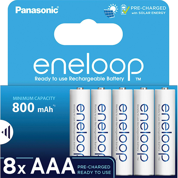 Фото - Аккумулятор тип AAA Panasonic Eneloop NI-MH AAA 800 mAh 8 шт. (BK-4MCDE/8HH)
