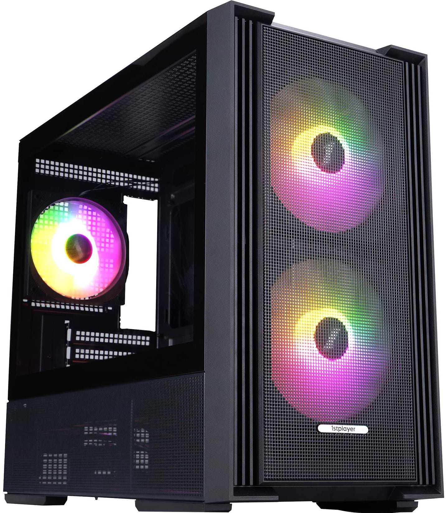 Корпус 1stPlayer AU6-BK-2FA7-14-2FA7R-1FA7 Black