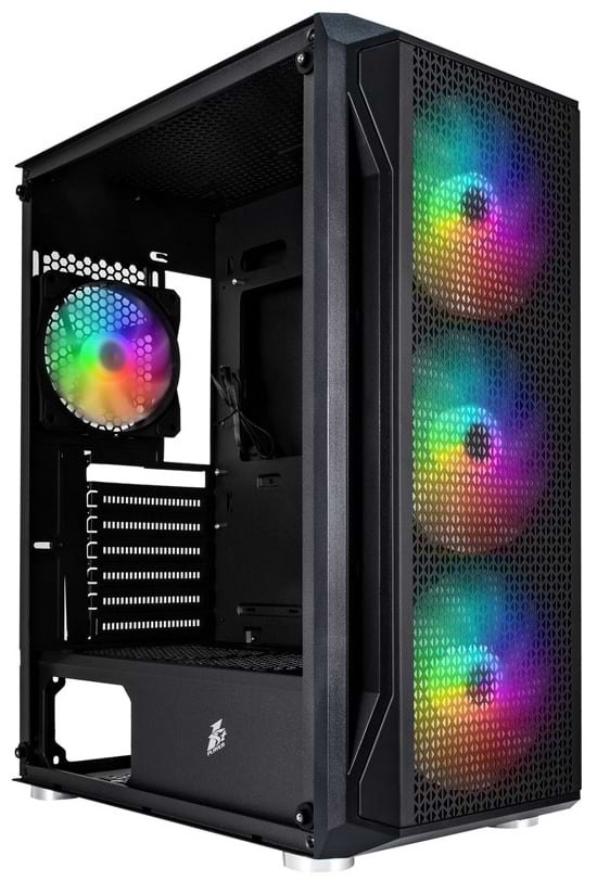 Корпус 1stPlayer X5-BK-4F1-PS-600FK-EU Black