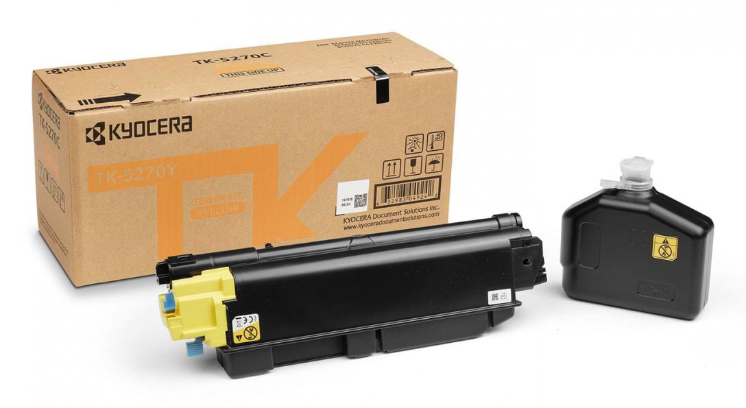 Картридж для лазерных принтеров/МФУ Kyocera 6K TK-5270Y (1T02TVANL0) - Фото 1
