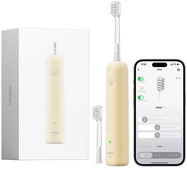 Фото - Зубная щетка электрическая Laifen Wave SE желтая (1TB31-P-EU-BG-001) Фото - Зубная щетка электрическая Laifen Wave SE желтая (1TB31-P-EU-BG-001)