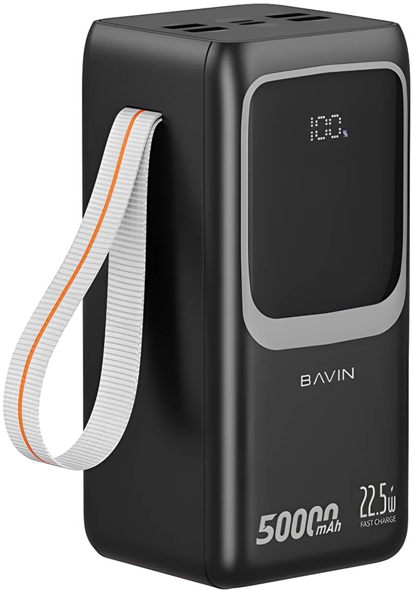 Батарея мобільна Bavin PC1032S 50000 mAh FAST CHARGING 22.5W Black (Y-PC1032S BK) - Фото 1