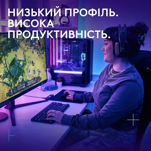 Фото - Клавіатура бездротова ігрова Logitech G515 Lightspeed TKL Black (920-012538)